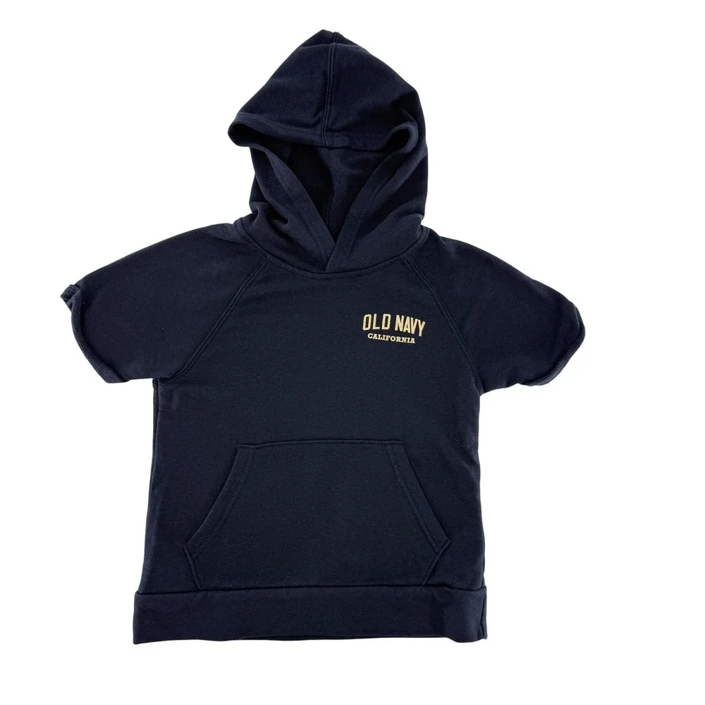 Old Navy Kids Hoodie Short Sleeve Navy Blue Established 1994 California Size‎ S